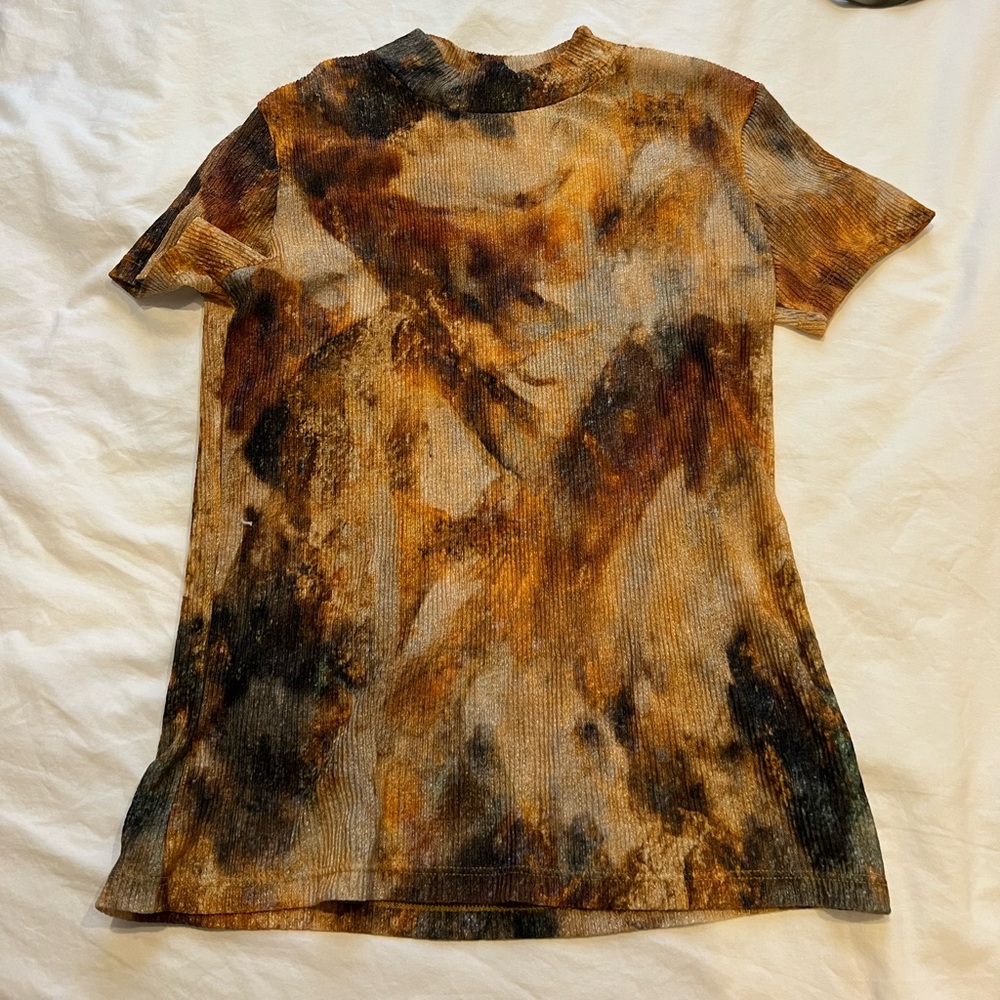 Mesh Orange Zara Top